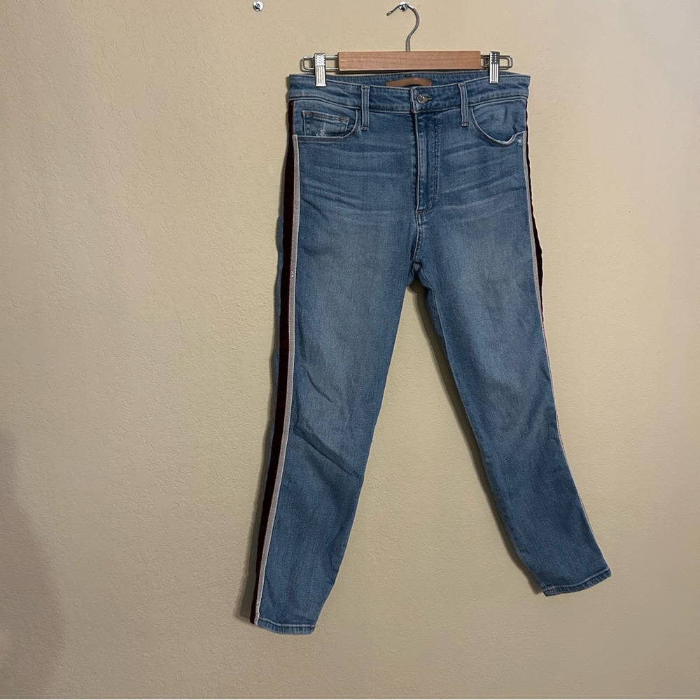Joe's Jeans Blue Ankle Jeans with Side Stripes